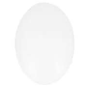 Cabochon ovale en verre 25x18 mm - Blanc x1