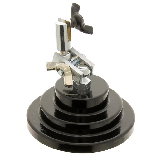 Base troisième main sur socle pour brucelle croisée 68 mm - Noir x1