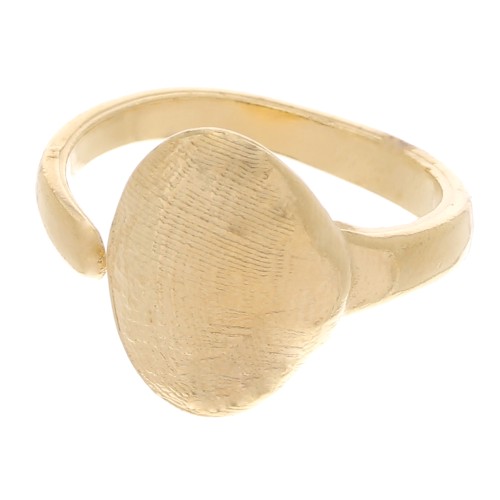 Bague coquillage réglable - Doré à l'or fin x1