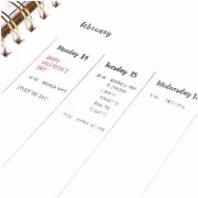 Set de 62 Tampons en silicone pour Bullet journal - Calendrier