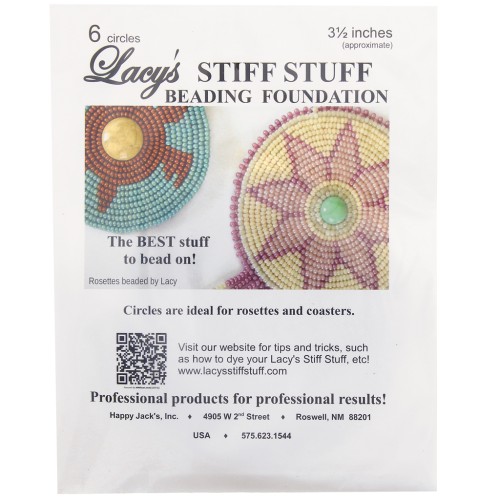 Lacy's Stiff Stuff - Cercle 9 cm - Blanc x6