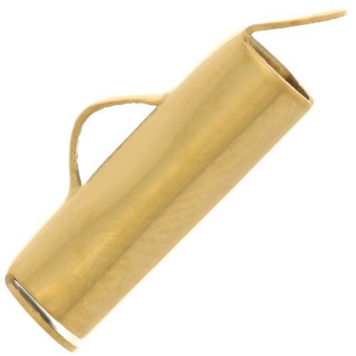 Embouts pour tissage perles rocailles & Delica 13 mm Acier inoxydable 304 Doré x2