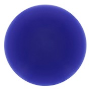 Cabochon rond 12 mm en résine opaque - Bleu foncé x1