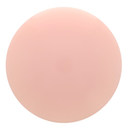 Cabochon rond 12 mm en résine opaque - Rose clair x1