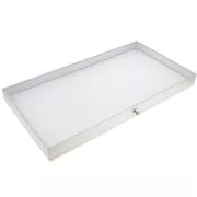 Plateau simple pour valise de transport bijoux - Blanc x1