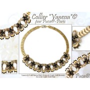 Perles en verre Samos® par Puca® 7x5 mm - Crystal Mat AB x10g