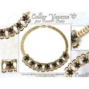 Perles en verre Samos® par Puca® 7x5 mm - Crystal Mat AB x10g