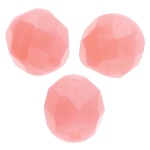 Facettes 8 mm Rose Opal x20
