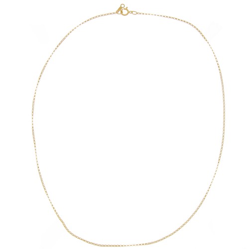 Tour de cou maille Jaseron 1.3 mm - Gold filled (or laminé)  x46cm