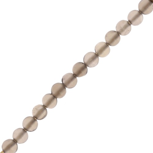 Perles rondes 3 mm pierre gemme - Quartz fumé x25