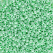 Preciosa Perles rocailles 11/0 2 mm - Vert d'eau nacré x20g