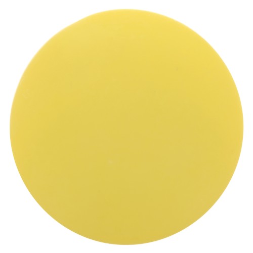 Cabochon rond en résine opaque effet mat 12 mm - Jaune soleil x1