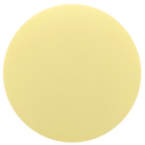 Cabochon rond en résine opaque effet mat 14 mm - Jaune pastel x1
