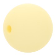 Perle en résine opaque effet mat 8 mm - Jaune pastel x1