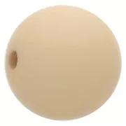 Perle en résine opaque effet mat 12 mm - Sable x1