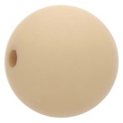 Perle en résine opaque effet mat 14 mm - Sable x1