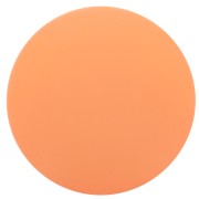 Cabochon rond en résine opaque effet mat 14 mm - Corail x1