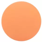 Cabochon rond en résine opaque effet mat 14 mm - Corail x1