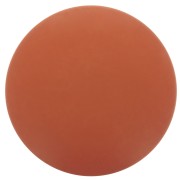 Cabochon rond en résine opaque effet mat 14 mm - Terracotta x1