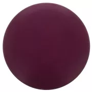 Cabochon rond en résine opaque effet mat 14 mm - Aubergine x1