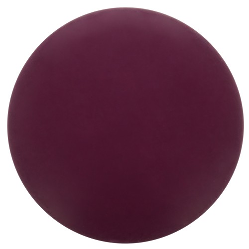 Cabochon rond en résine opaque effet mat 14 mm - Aubergine x1