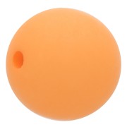 Perle en résine opaque effet mat 8 mm - Orange clair x1