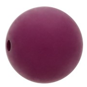 Perle en résine opaque effet mat 8 mm - Aubergine x1|raw }}