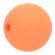 Perle en résine opaque effet mat 10 mm - Corail x1