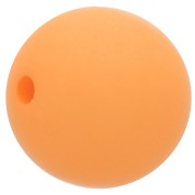 Perle en résine opaque effet mat 12 mm - Orange clair x1|raw }}