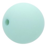Perle en résine opaque effet mat 8 mm - Vert d'eau x1