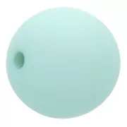 Perle en résine opaque effet mat 10 mm - Vert d'eau x1