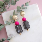 Perle en résine opaque effet mat 12 mm - Vert d'eau x1