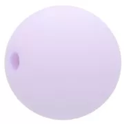 Perle en résine opaque effet mat 12 mm - Parme x1