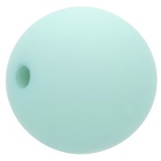 Perle en résine opaque effet mat 14 mm - Vert d'eau x1|raw }}