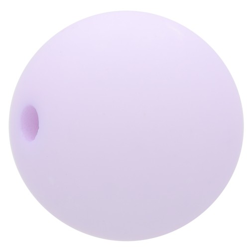 Perle en résine opaque effet mat 14 mm - Parme x1