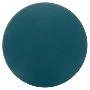 Cabochon rond en résine opaque effet mat 14 mm - Bleu canard x1