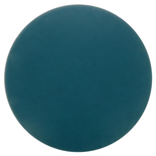Cabochon rond en résine opaque effet mat 14 mm - Bleu canard x1