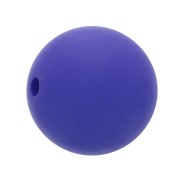 Perle en résine opaque effet mat 10 mm - Bleu royal x1