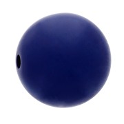 Perle en résine opaque effet mat 10 mm - Bleu marine x1