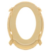 Serti griffe pour cabochon PureCrystal 4122 Oval Rivoli 18x13 mm - Doré x1