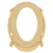 Serti griffe pour cabochon PureCrystal 4122 Oval Rivoli 18x13 mm - Doré x1