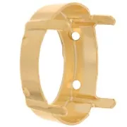 Serti griffe pour cabochon PureCrystal 4122 Oval Rivoli 18x13 mm - Doré x1