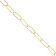 Chaîne maille Rectangle limée 2.9 mm - Gold filled (or laminé)  x50cm