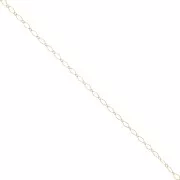 Chaîne maille Rombo alternée 2.8 mm - Gold filled (or laminé)  x50cm