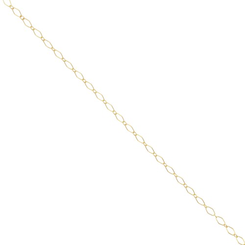 Chaîne maille Rombo alternée limée 2.8 mm - Gold filled (or laminé)  x50cm