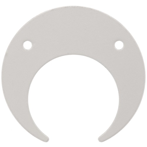 Intercalaire 2 trous forme demi-lune ou corne 20 mm - Argent 925 x1