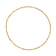 Anneau fermé rond diamanté 29 mm - Doré à l'or fin x1|raw }}