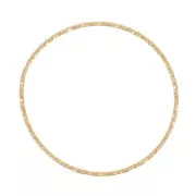 Anneau fermé rond diamanté 29 mm - Doré à l'or fin x1