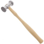 Marteau pour texturiser le métal - motif rayures et damier x1