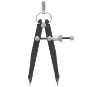 Compas droit à serrage rapide pour bijoutier 12 cm - Noir x1
